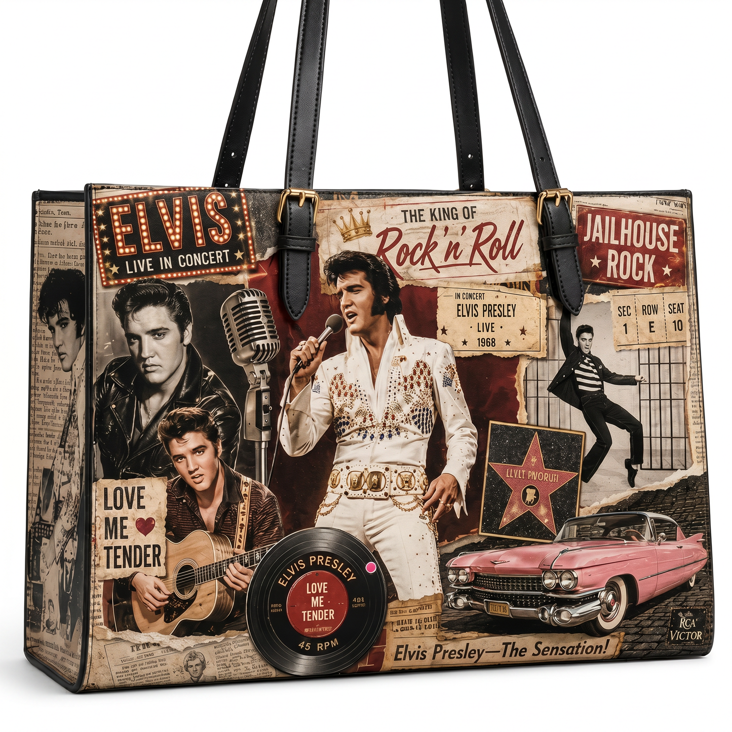 HANDMADE ELVIS PRESELY TRIBUTE BAGS